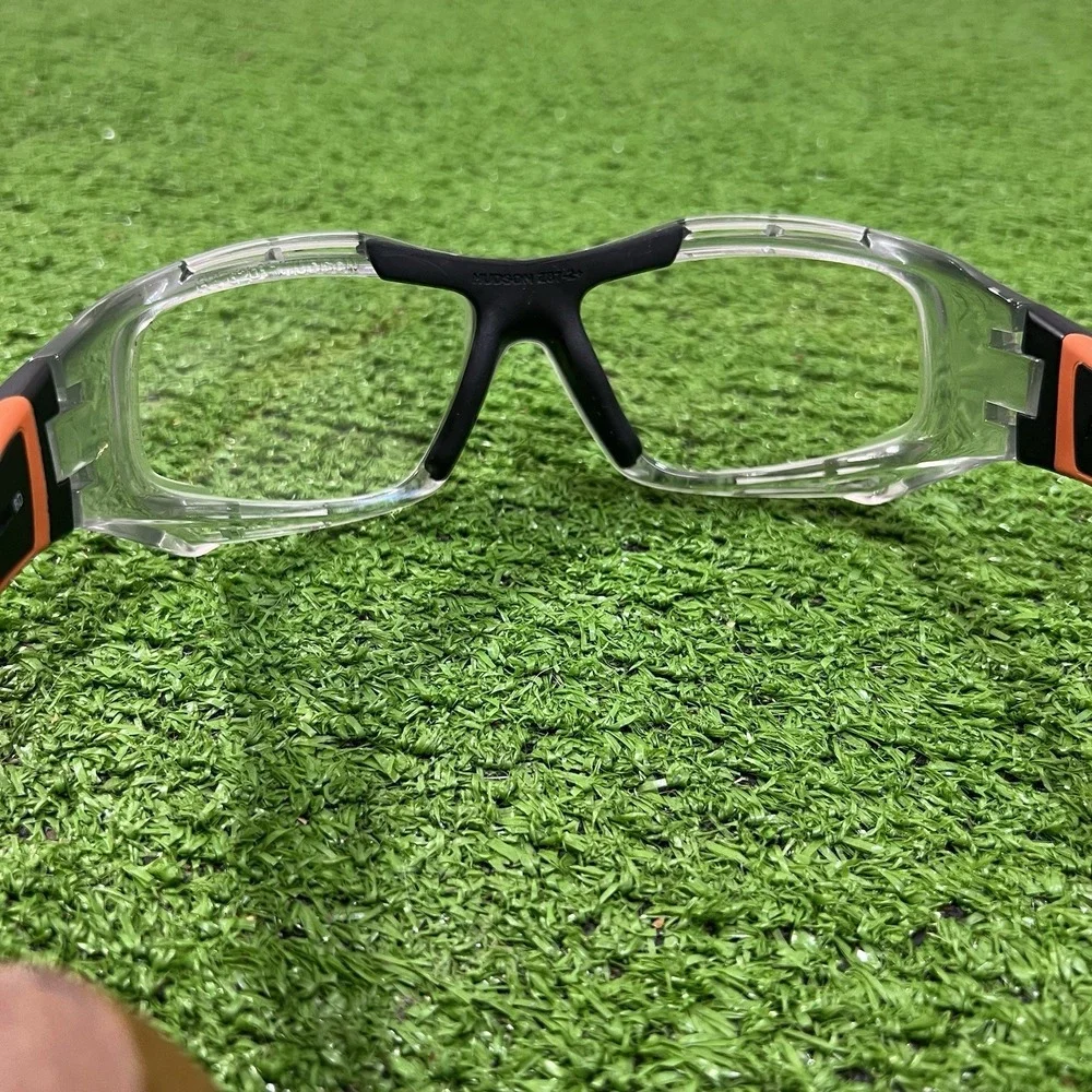 Hudson H5 Safety Glasses Clear Orange ANSI Z87.1+ impact Rating Electrician